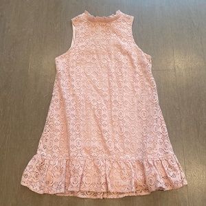 Chelsea & Violet Embroidered Dress in Baby Pink. Size S